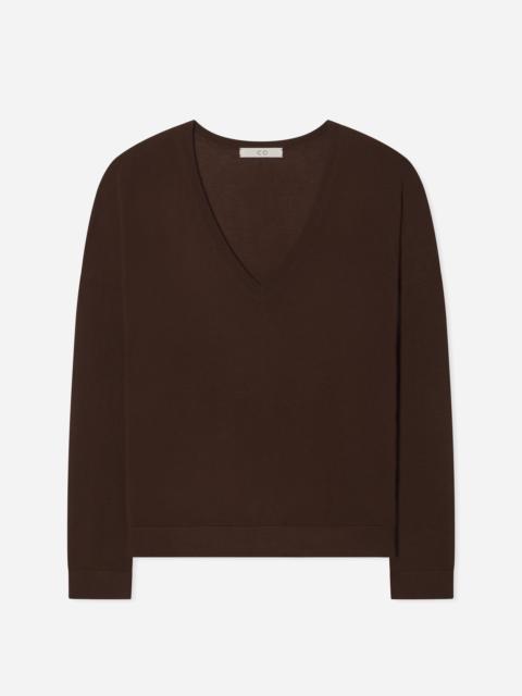 V-Neck Sweater in Fine Cashmere