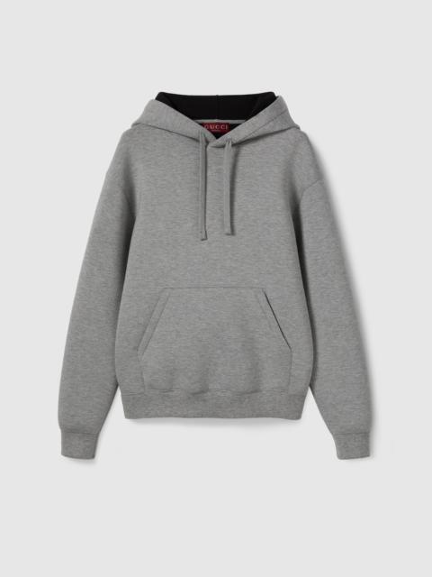 Double viscose jersey sweatshirt