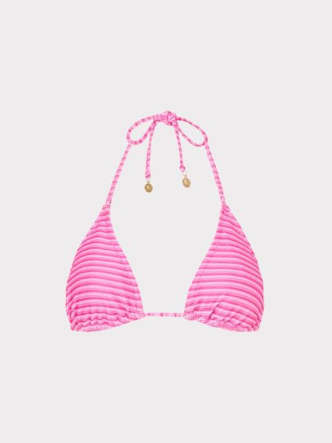 Stripe Triangle Bikini Top