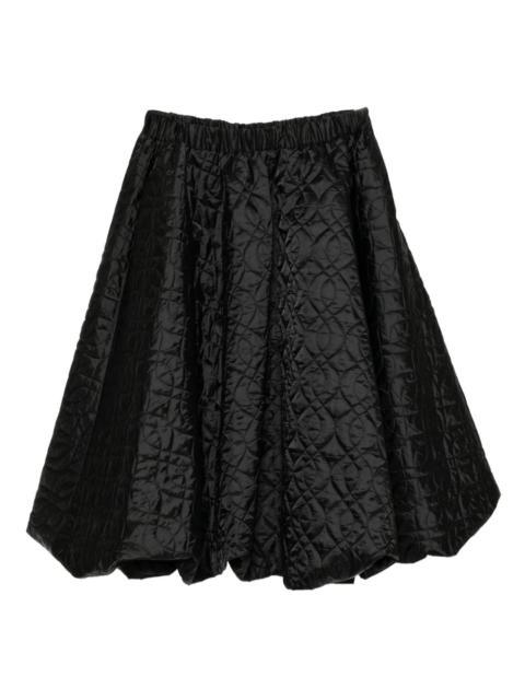 twill quilted skirt