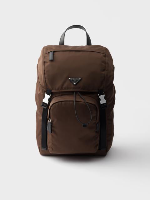 Re-Nylon and Saffiano leather backpack
