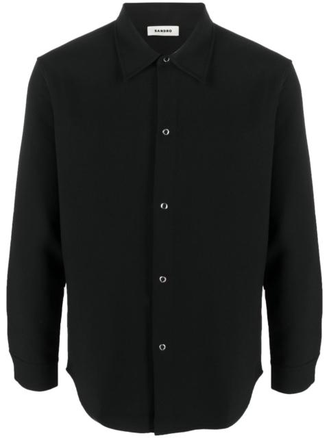 classic-collar button-up shirt