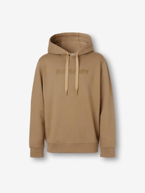 Logo Print Cotton Hoodie