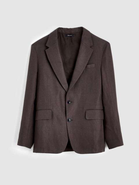 Unstructured Blazer in Linen-Cotton Blend