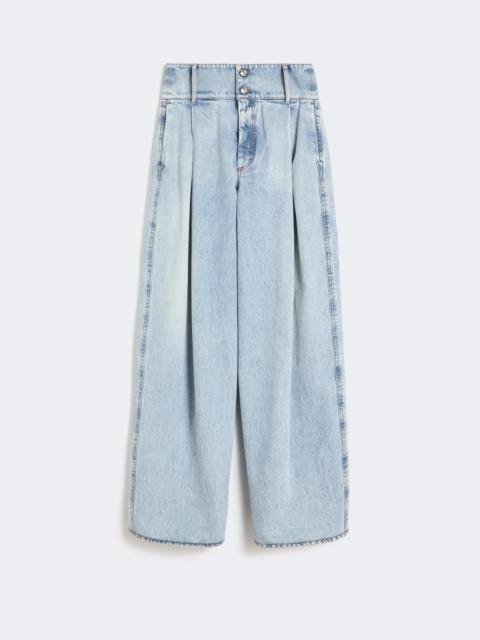 High-waisted baggy-cut jeans - MIDNIGHTBLUE