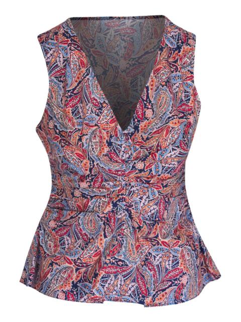 paisley-print peplum top