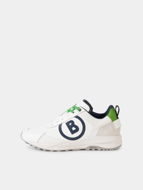 Golf sneaker in White/navy blue