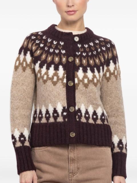Christina Fair Isle patterned button cardigan