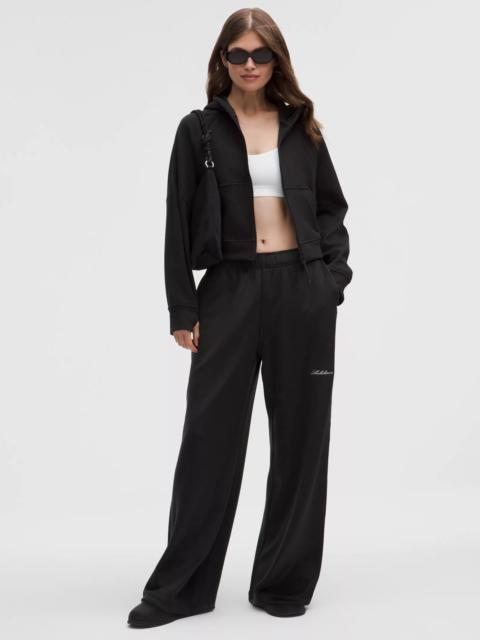 Plush Velour Mid-Rise Pant