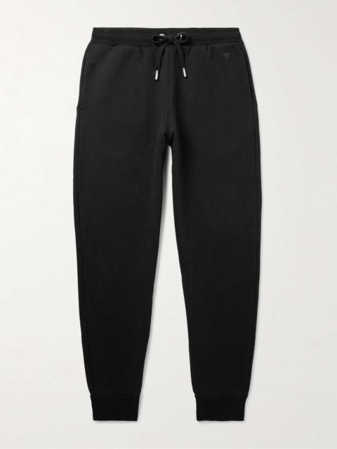 Tapered Logo-Embroidered Organic Cotton-Jersey Sweatpants