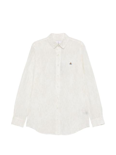 orb-detail button-fastening shirt