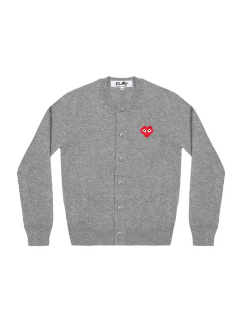 Comme des Garcons Play x Invader Women's Cardigan Top Grey