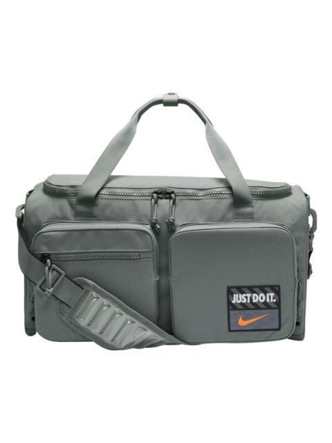 Nike Athletic Zipper  Fabric Gym Bag Travel Bag  Handbag Unisex Smoke Gray DQ5199-084