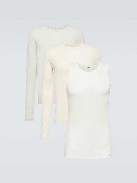 Set of 3 cotton jersey T-shirts