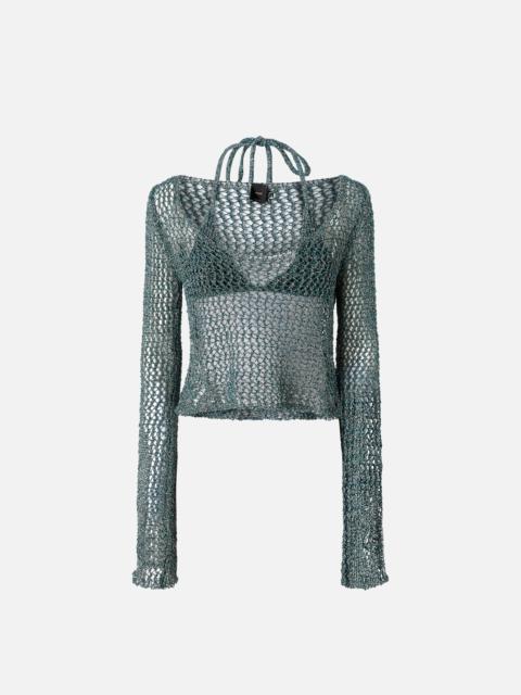 MESH SWEATER WITH BIKINI