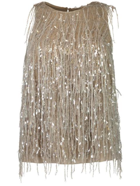 Glistening Waterfall Embroidery Top