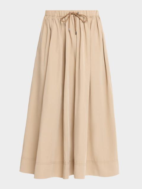 Bates Drawstring Midi Skirt