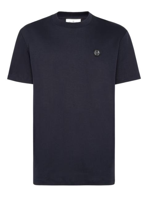 logo-patch cotton T-shirt