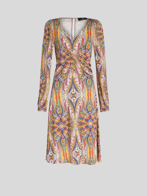 PRINTED JERSEY DRESS