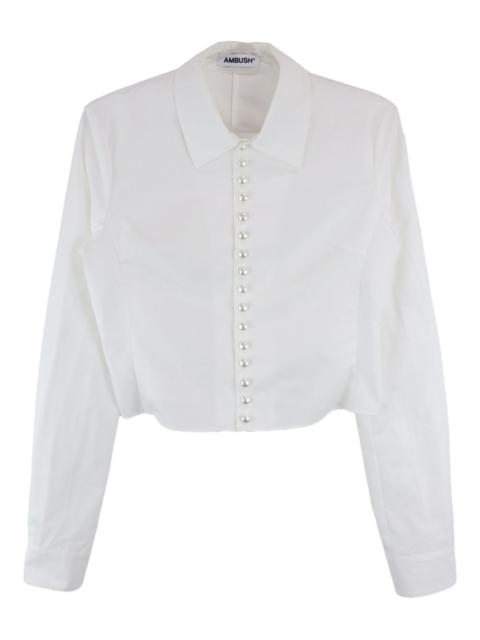 pearl-button shirt