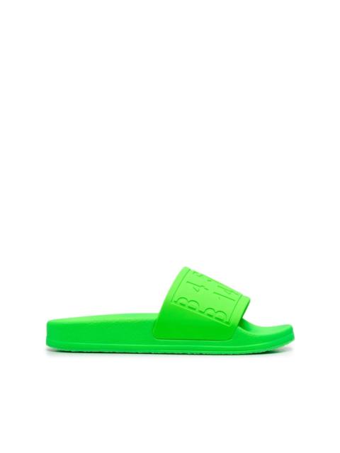 debossed slip-on slides