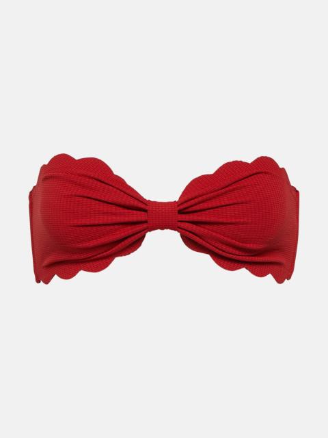 Antibes bandeau bikini top