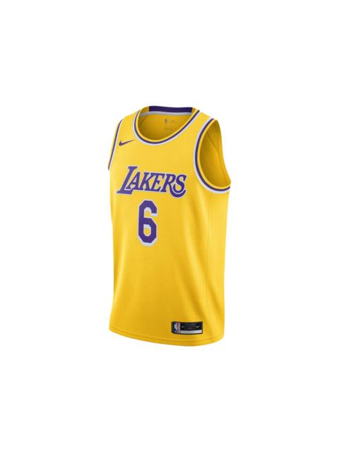 Nike LeBron James Lakers Icon Edition Jersey Yellow/Purple