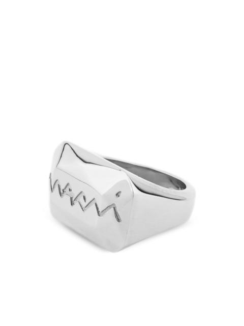 logo-engraved ring