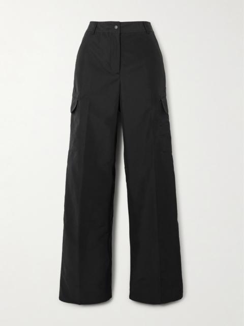 Alloy Shell Wide-leg Cargo Pants
