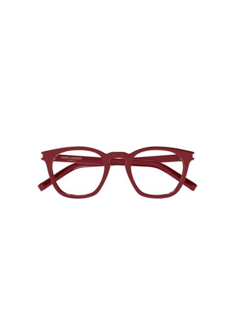 square-frame glasses