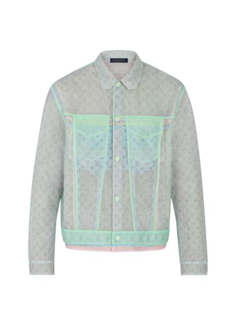 Multicolor Tulle Denim Jacket