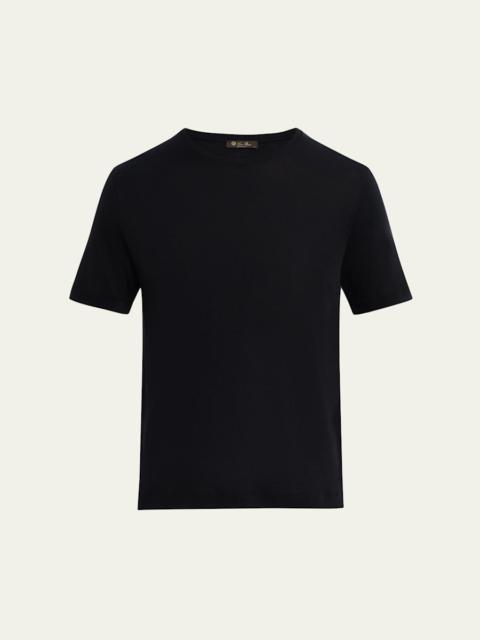 Men's Mazzorbo Silk and Cotton Crewneck T-Shirt