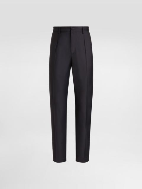 Wool twill trousers