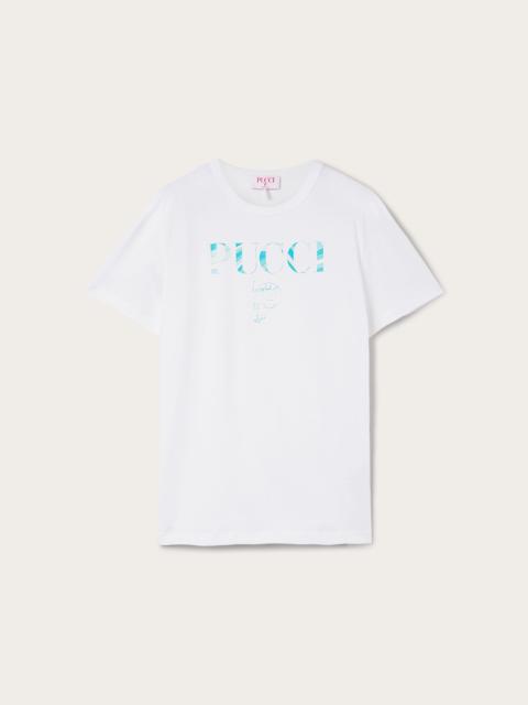 COTTON T-SHIRT WITH PUCCI LOGO