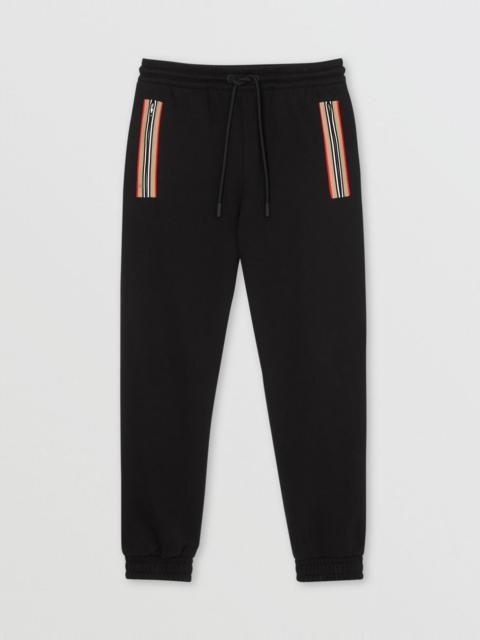 Icon Stripe Detail Cotton Jogging Pants