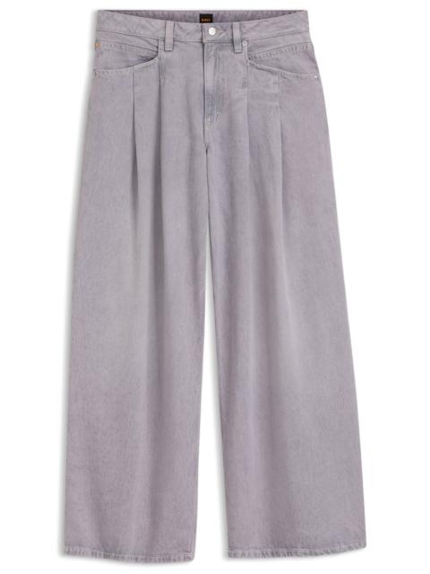 RELAXED-FIT JEANS WITH WIDE LEG