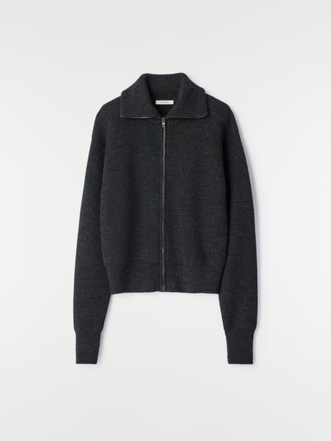 ZIPPED CARDIGAN IN VIRGIN WOOL