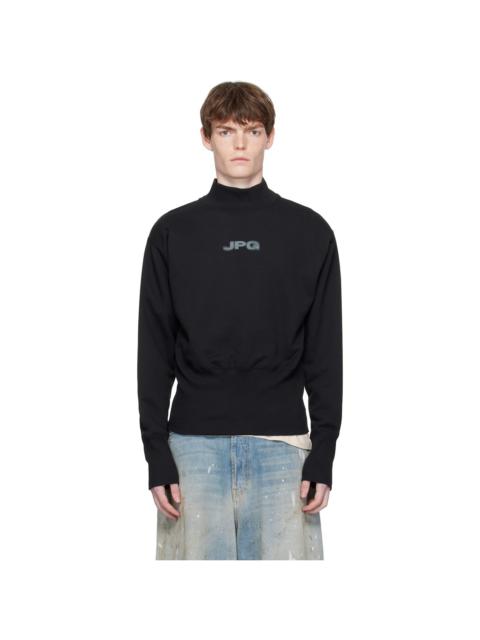 Black Cropped Sweatshirt