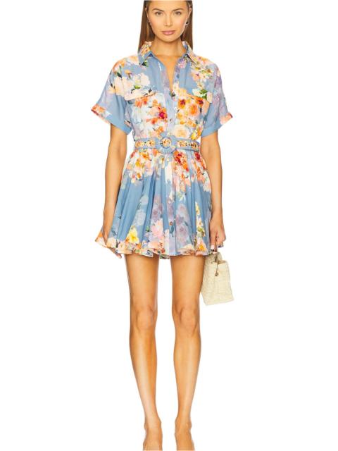 Short Dress With Buckle Belt