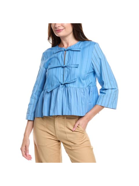 GANNI Peplum Blouse