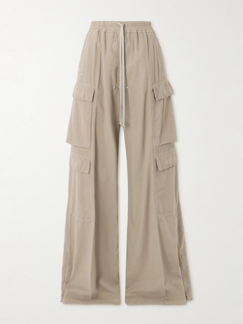 Jumbo Belas Cotton-twill Wide-leg Cargo Pants