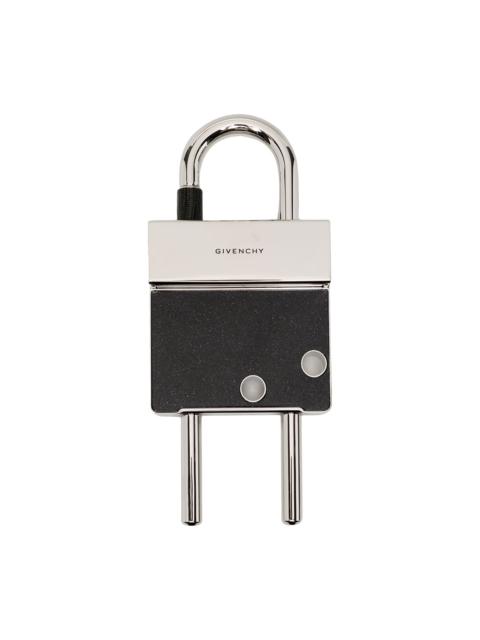 two-tone brass padlock