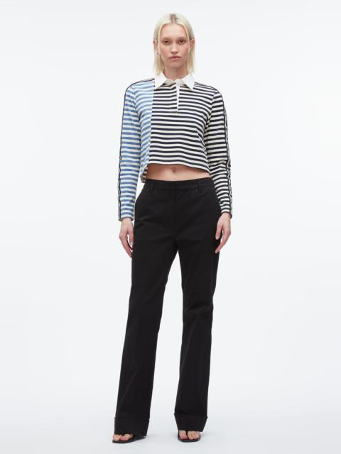 Patchwork Cropped Polo