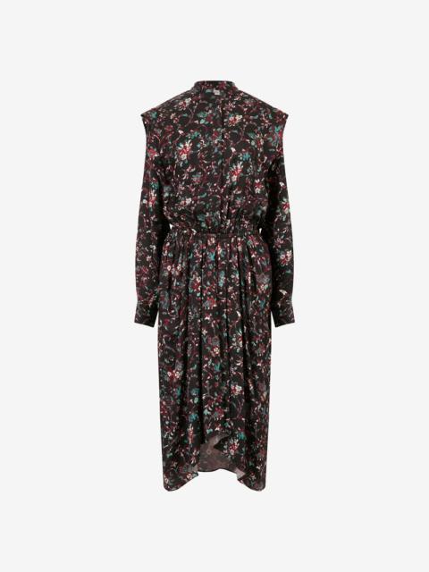 OKELEYA FLORAL MIDI DRESS
