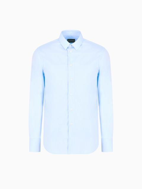 STRETCH COTTON POPLIN SHIRT