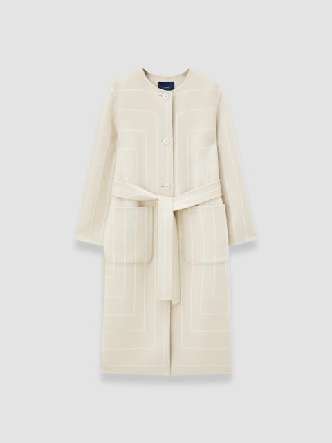 Scheffer Geometric Double Face Wool Coat