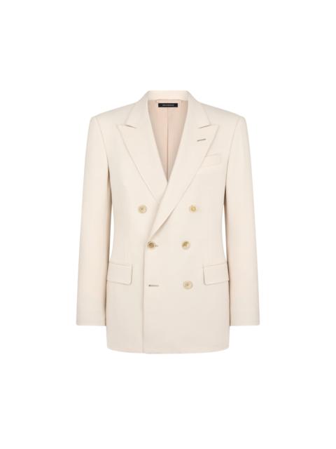WOOL CASHMERE SILK REPS JACKET