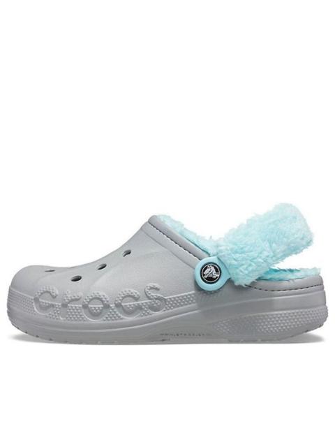 Crocs Classic clog Stay Warm Fleece Lined Shoe Unisex Gray Blue 206633-0IG