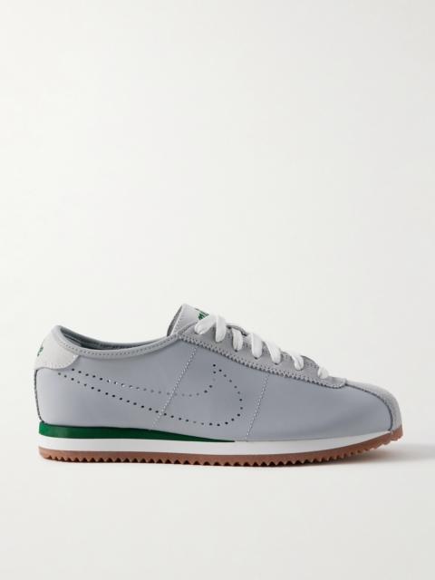 Cortez Decon Suede-trimmed Perforated Leather Sneakers
