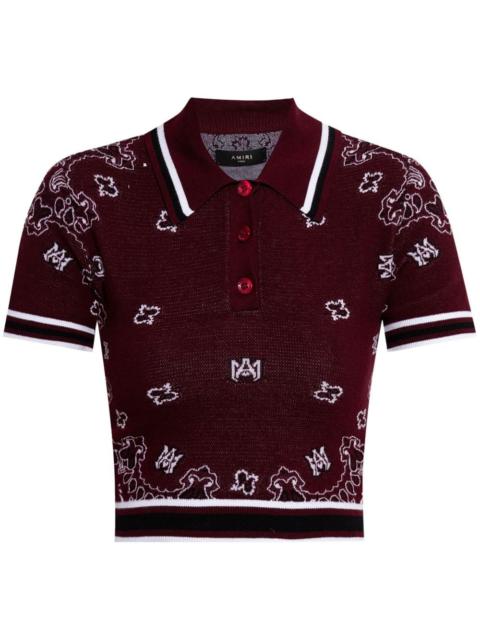 cropped polo shirt